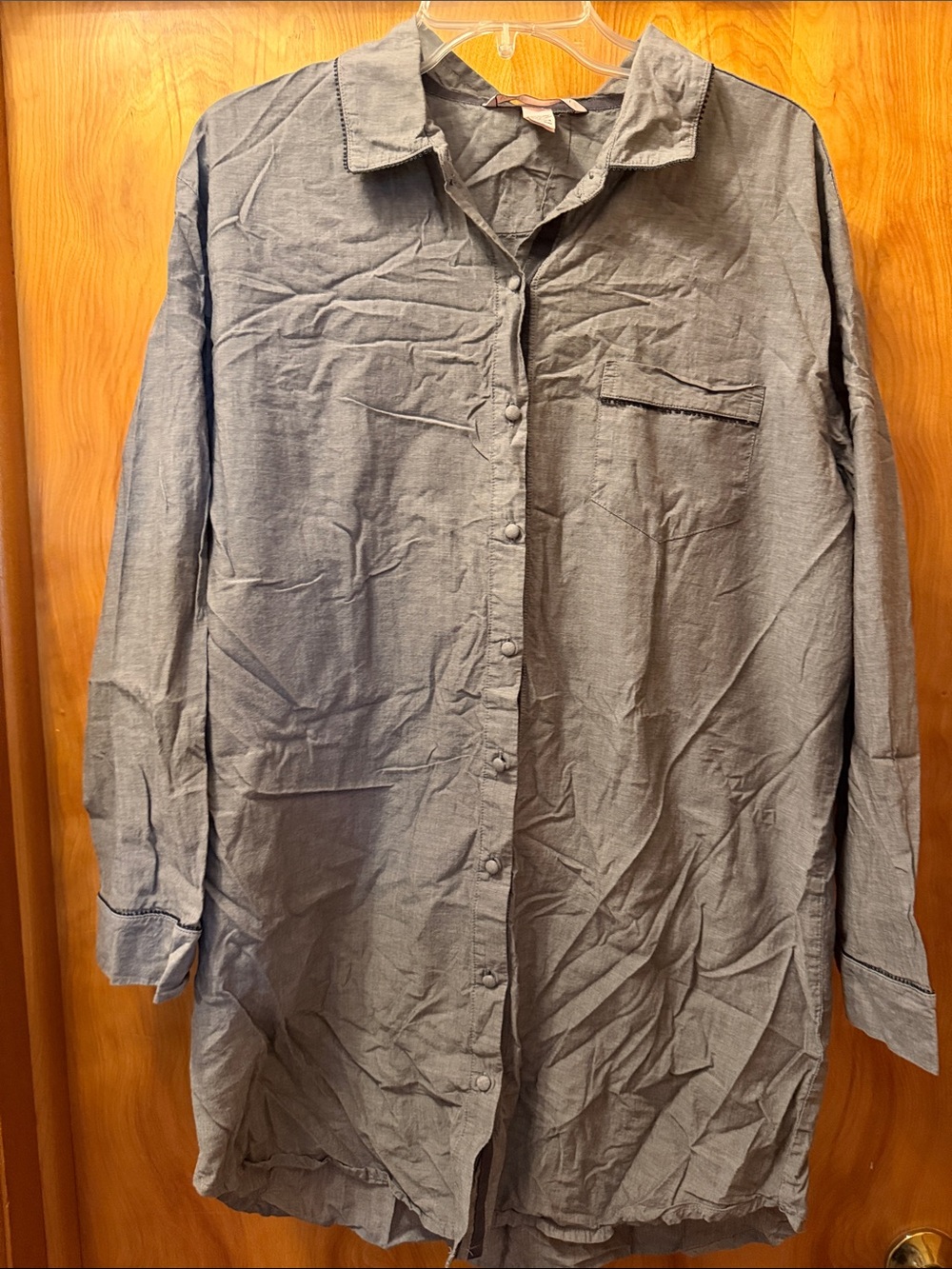 Victoria's Secret Lightweight Slate Grey Shirt Jacket